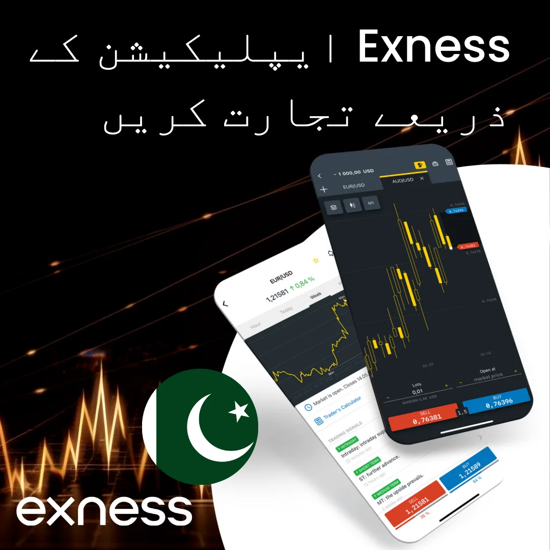 Exness موبائل ایپ کے ذریعے تجارت کریں