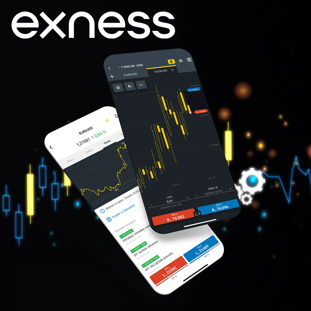 Trade through the Exness mobile app